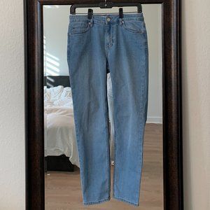 Mango jeans light wash slim fit cropped sculpt (Size 6, Pre-owned)